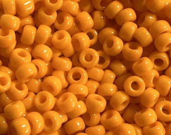 11/0 Opaque Light Orange, Miyuki Round Seed Beads, Rocaille 11/0 seed beads, 406L, 11-406L