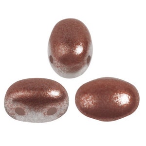 ICE SLUSHY Collection! Samos par Puca® beads, Ice Slushy Cola, 25 pcs, 2-Hole, 5x7mm, Czech Pressed Glass Beads