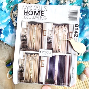 Croscill Home Fashion - Window Treatments sewing pattern - McCall's 8142 - 1996 - Home Decorating