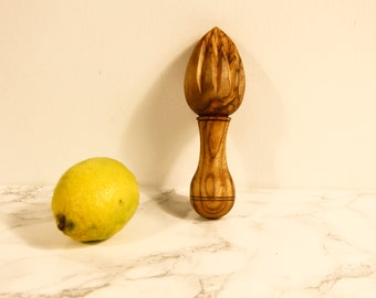 and Orange Handmade Reamer Juicer Squeezer - 6 inches in length 6 x 0.6 x 0.2 AramediA Olive Wood Citrus Lemon Lime