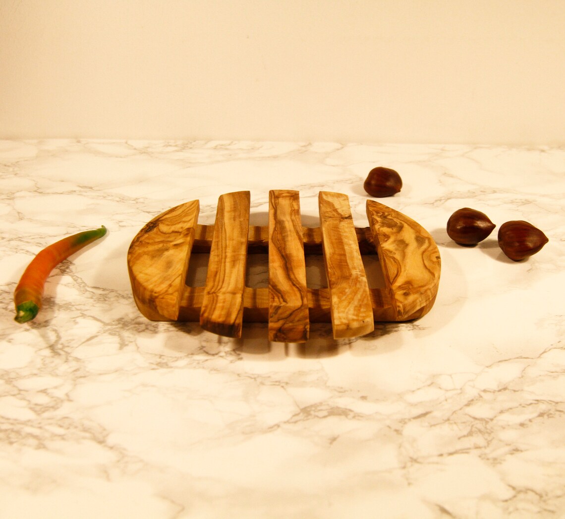 Olive Wood Coaster for Pot Pot Holder Handmade Olive Wood Etsy
