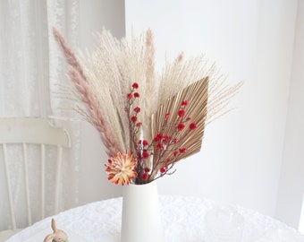 Pampas Grass bouquet,Dried flower bouquet,Palm spear bouquet,dried flowers,natural flower decor,Flower Arrangement,Small Centerpiece