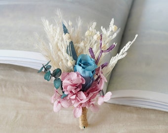 Bohemian Dried Straw flower  wedding boutonniere,Groomsmen Pin,bridegroom brooch,wedding bouquet,wedding decor,preserved flower buttonhole