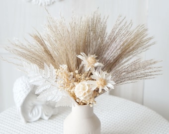 Preserved flowers Palm spear Dried flower bouquet,natural home decor,dried flowers,Pampas Grass bouquet,Flower Arrangement,Small Centerpiece