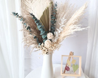 Pampas Grass bouquet,Dried flower bouquet,Palm spear bouquet,vase filler,natural flower decor,Flower Arrangement,Small Centerpiece