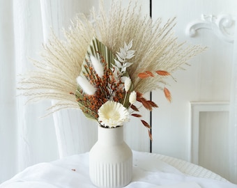 Pampas Grass bouquet,Dried flower bouquet,Palm spear bouquet,dried flowers,natural flower decor,Flower Arrangement,Small Centerpiece