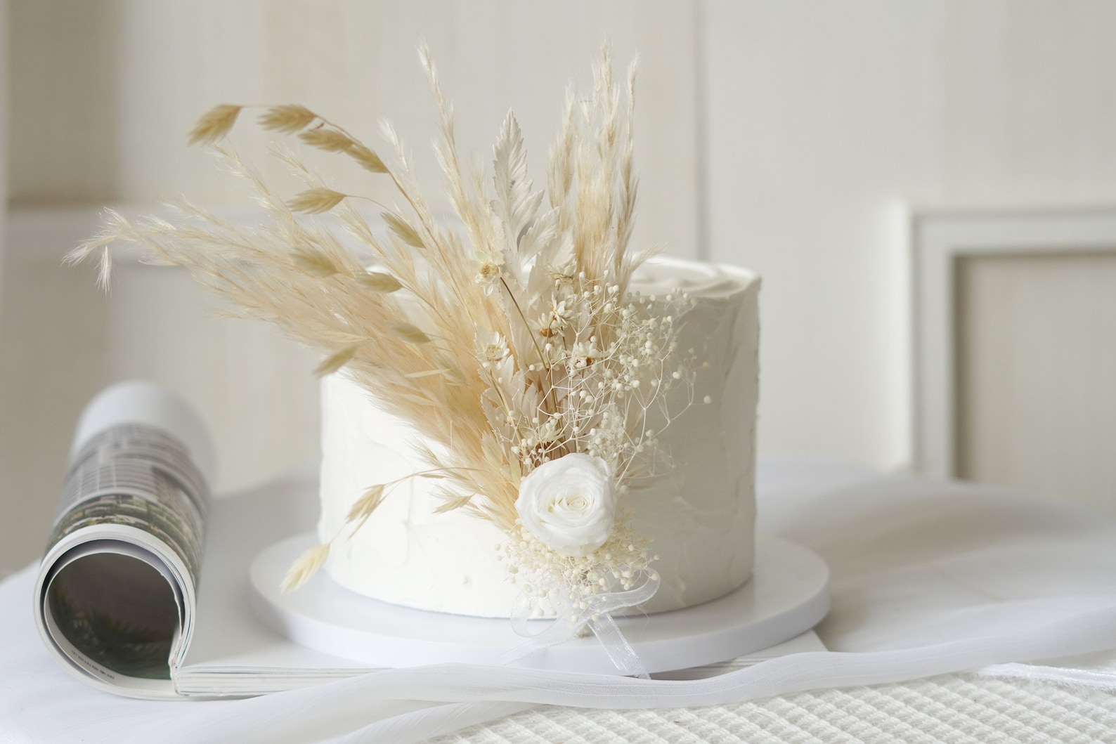 Dried Flowers Cake Topper Dried Flowers Cake Topper Cake Etsy