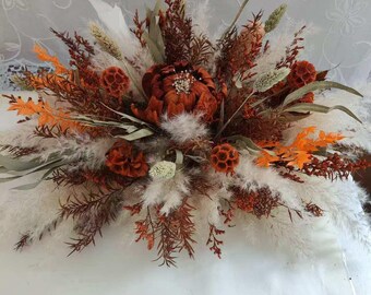Customized large size table centerpieces,pampas grass flower centerpiece,pampas grass flower arbor,boho wedding centerpieces