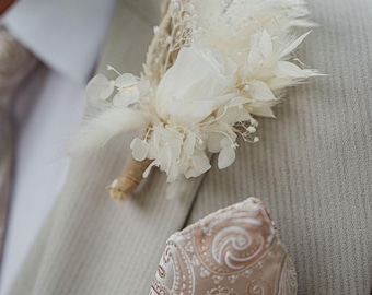 Ramo de novia personalizado con orquídeas y paniculata, ramo de dama de honor con rosas artificiales, boutonniere