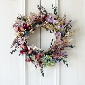 Dried flower Farmhouse Wreath, Year Round Wreath, Front Door Wreath, Wedding Wreath,decorative wreath image 8