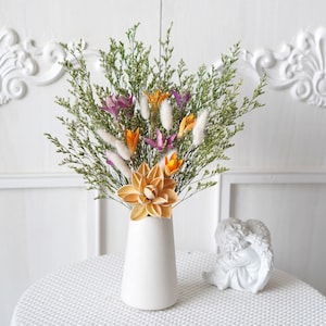 Dried flower bouquet,natural home decor, dried flowers , natural flower decor,Weddings, Flower Arrangement,Small Centerpiece