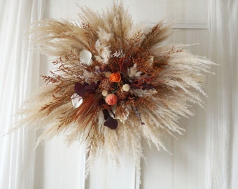 Rust Orange/Dusty/Burnt Orange Artificial flower Wedding arch,dried Flower Arch, Boho wedding flower decor,Wedding Centerpieces