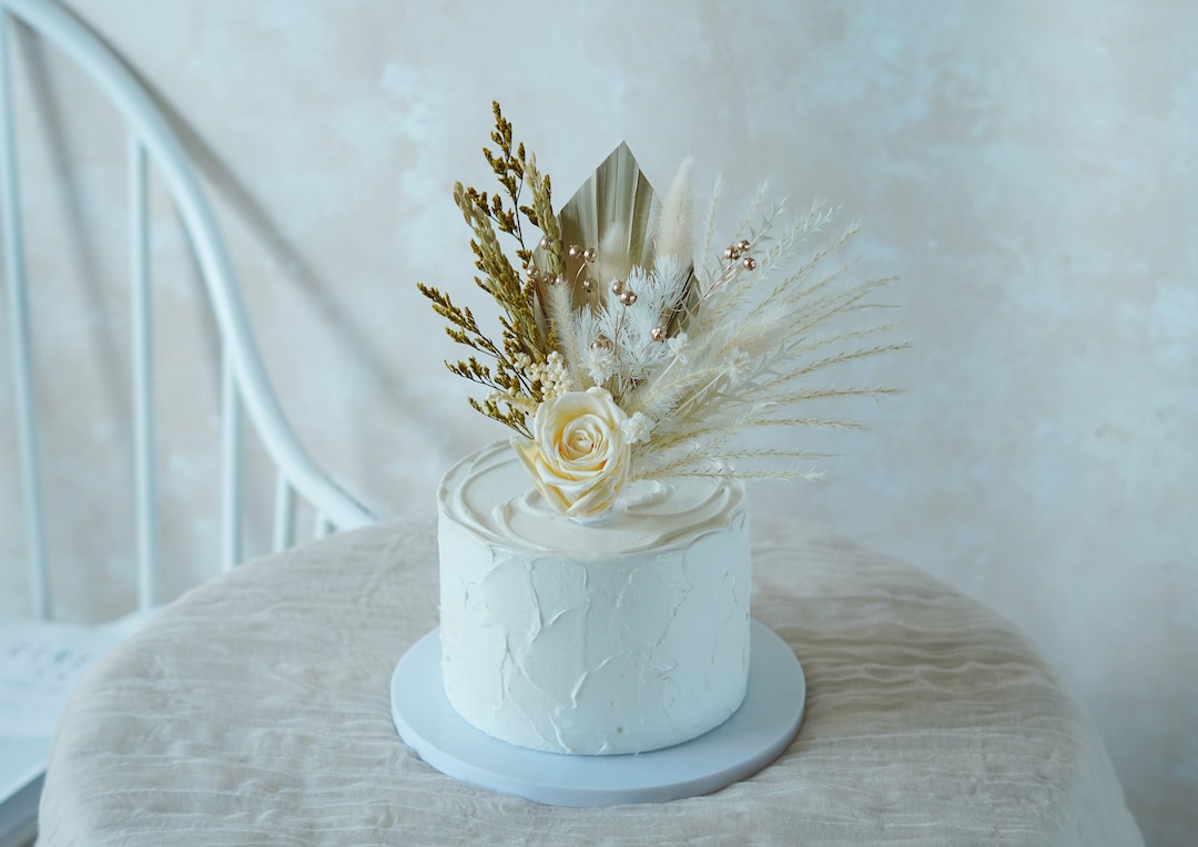 Dried Flowers Cake Topper Dried Flowers Cake Topper Cake Topper, Dried