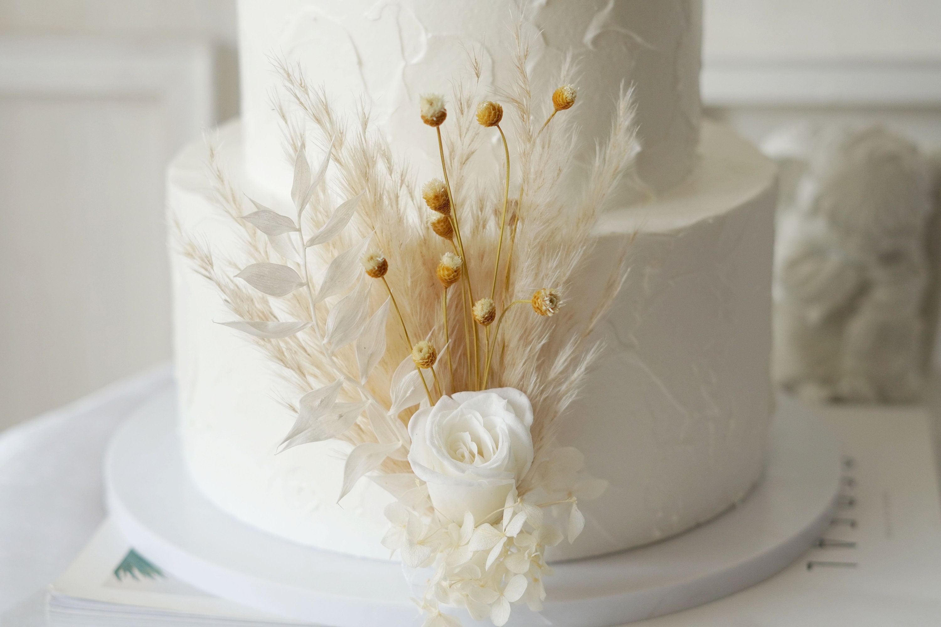 Dried Flowers Cake Topper Dried Flowers Cake Topper Cake Etsy