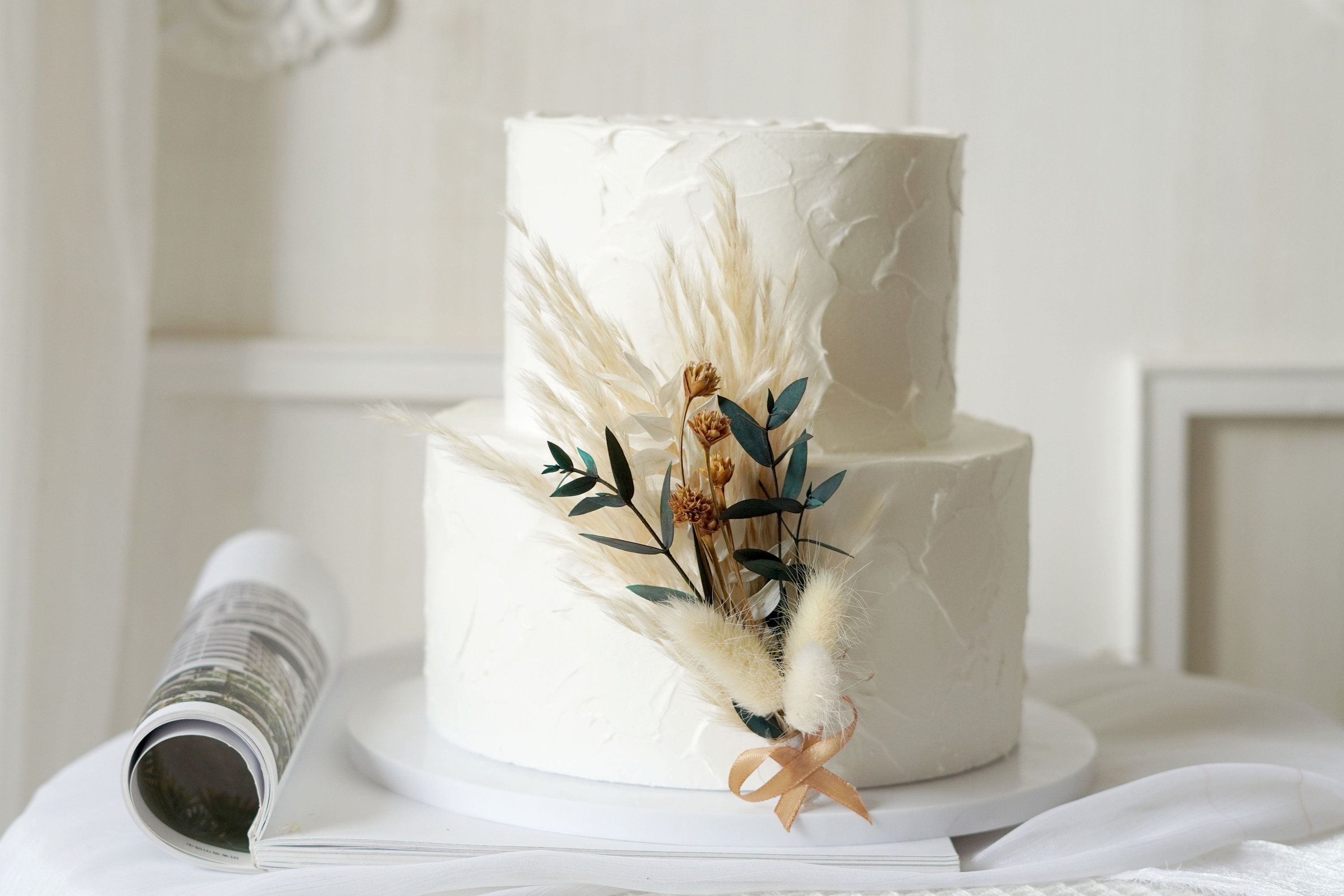 Dried Flowers Cake Topper Dried Flowers Cake Topper Cake Etsy