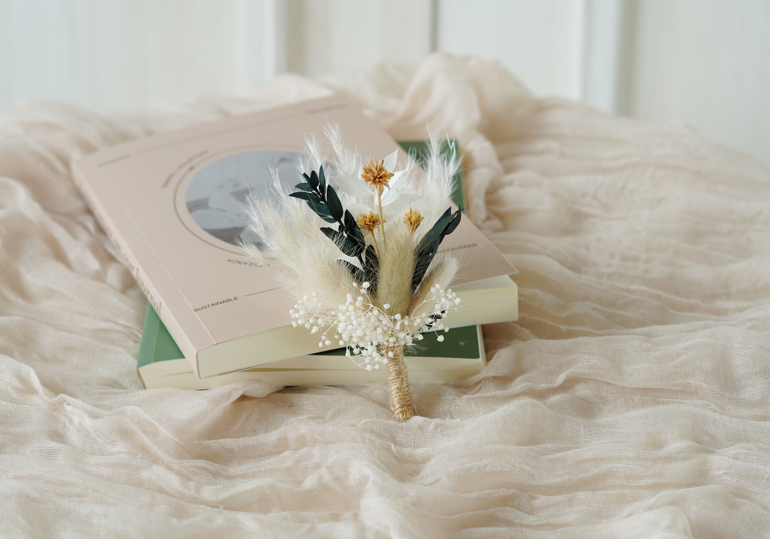 mini　ブーケ　ブートニア ボヘミアン ミニ ドライフラワー ブートニア ブーケ | ドライ