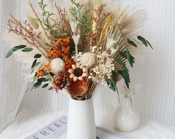 Erba Della Pampa Secca, 15 Steli Da 44 Cm, Bouquet Naturale Per Decorazione Boho In Casa, Camera Da Letto E Soggiorno