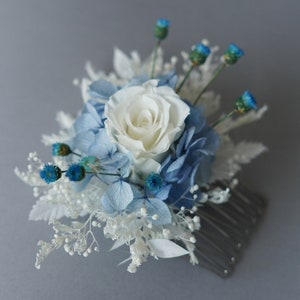Preserved Flowers Boho Bridal Wedding Hair Comb