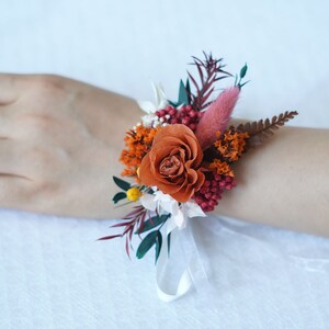 Wrist Corsage | Preserved flower corsage | Wedding corsage