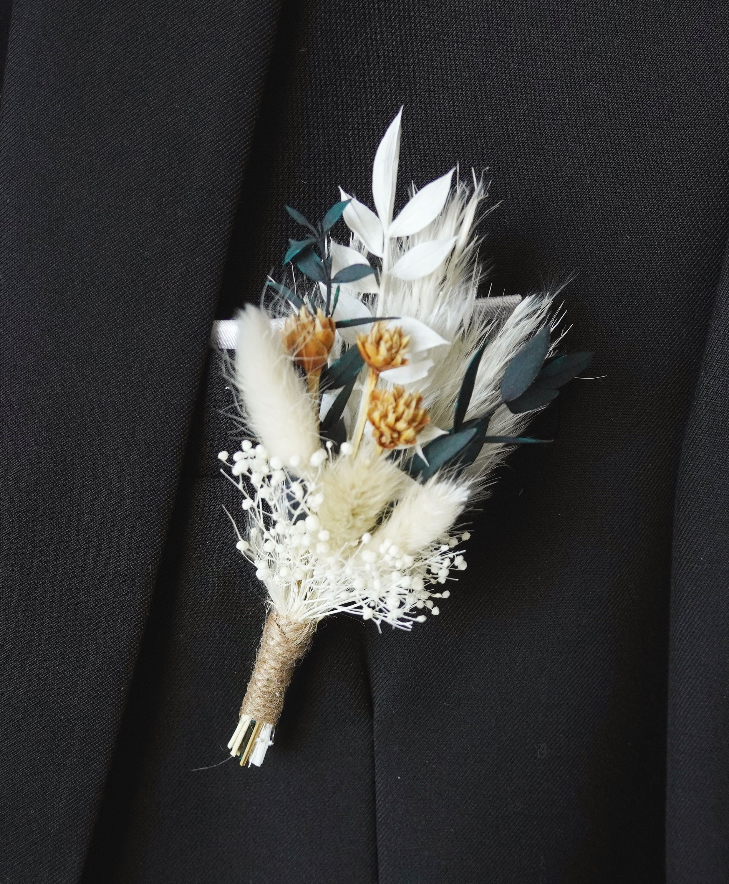 ボヘミアン ミニ ドライフラワー ブートニア ブーケ | ドライ