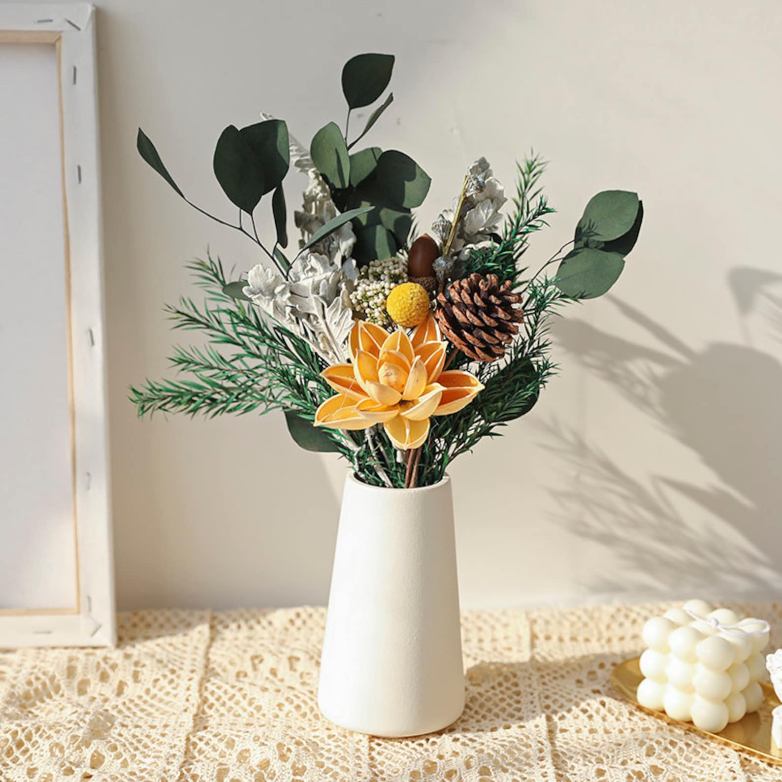 Dried Flower Bouquet Vase Filler Natural Home Decor Dried Etsy