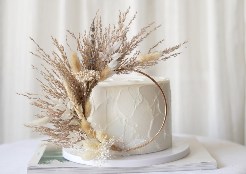 Dried Flowers Cake Topper Dried Flowers Cake Topper Cake Etsy