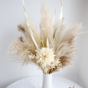 Pampas Grass bouquet,Dried flower bouquet,vase filler,dried flowers,natural flower decor,Flower Arrangement,Small Centerpiece image 3