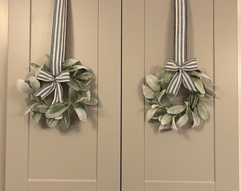 Mini Lambs Ear Farmhouse Wreath