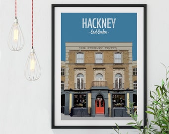 Hackney Print, The Pembury Tavern, Hackney Central Print, East London Print