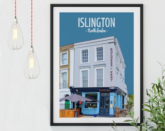 Islington Poster Print, The Duchess of Kent Pub, North London, British Pubs, English Pub