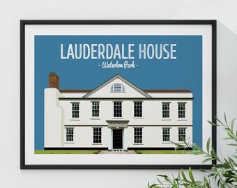 Highgate Print, Waterlow Park, Lauderdale House, North London print
