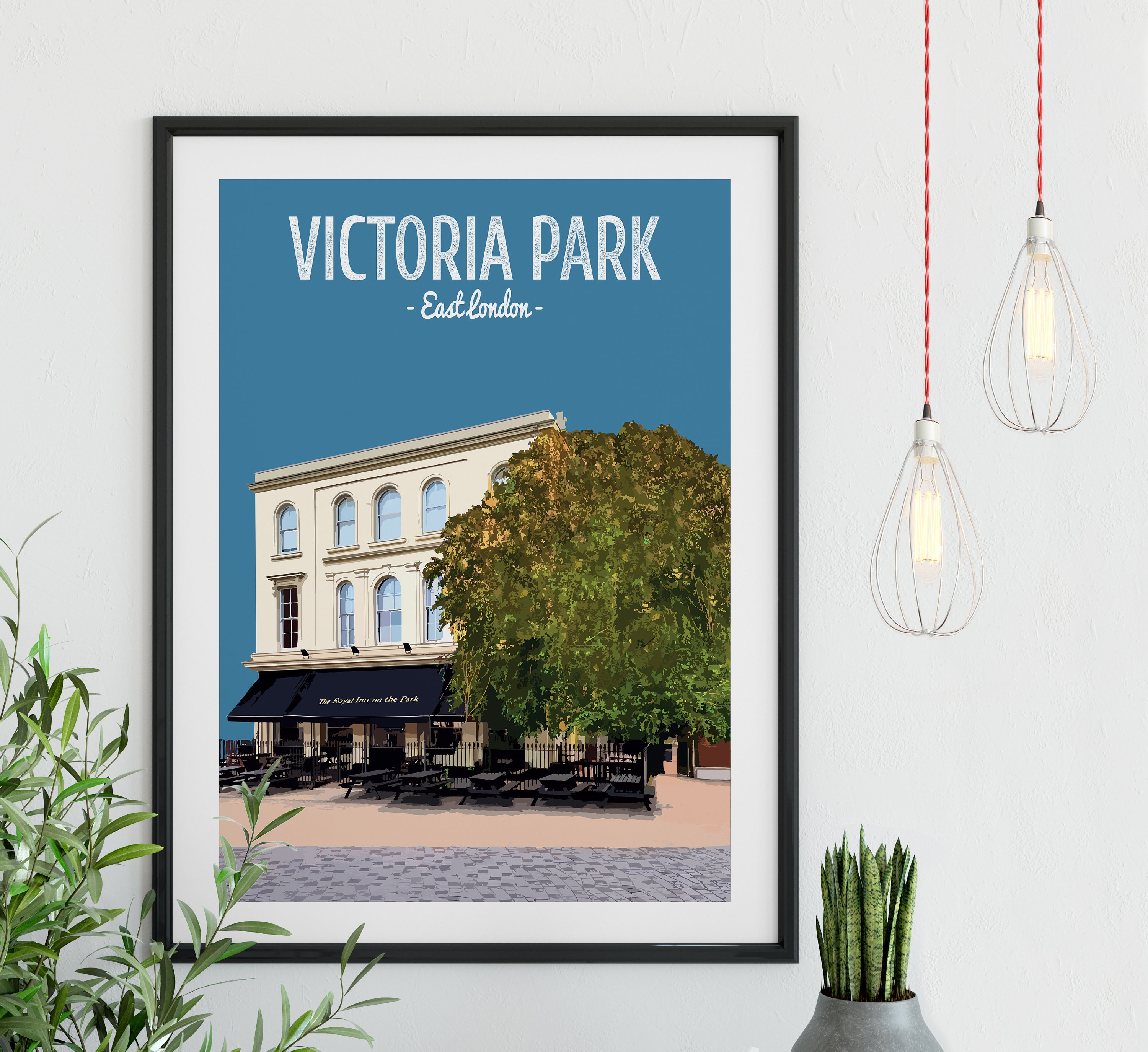 Victoria Park Poster Print The Royal Inn On The Park Etsy