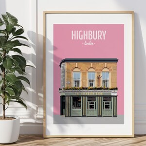 Highbury Print, The Highbury Barn Tavern, Islington Print, Local pub