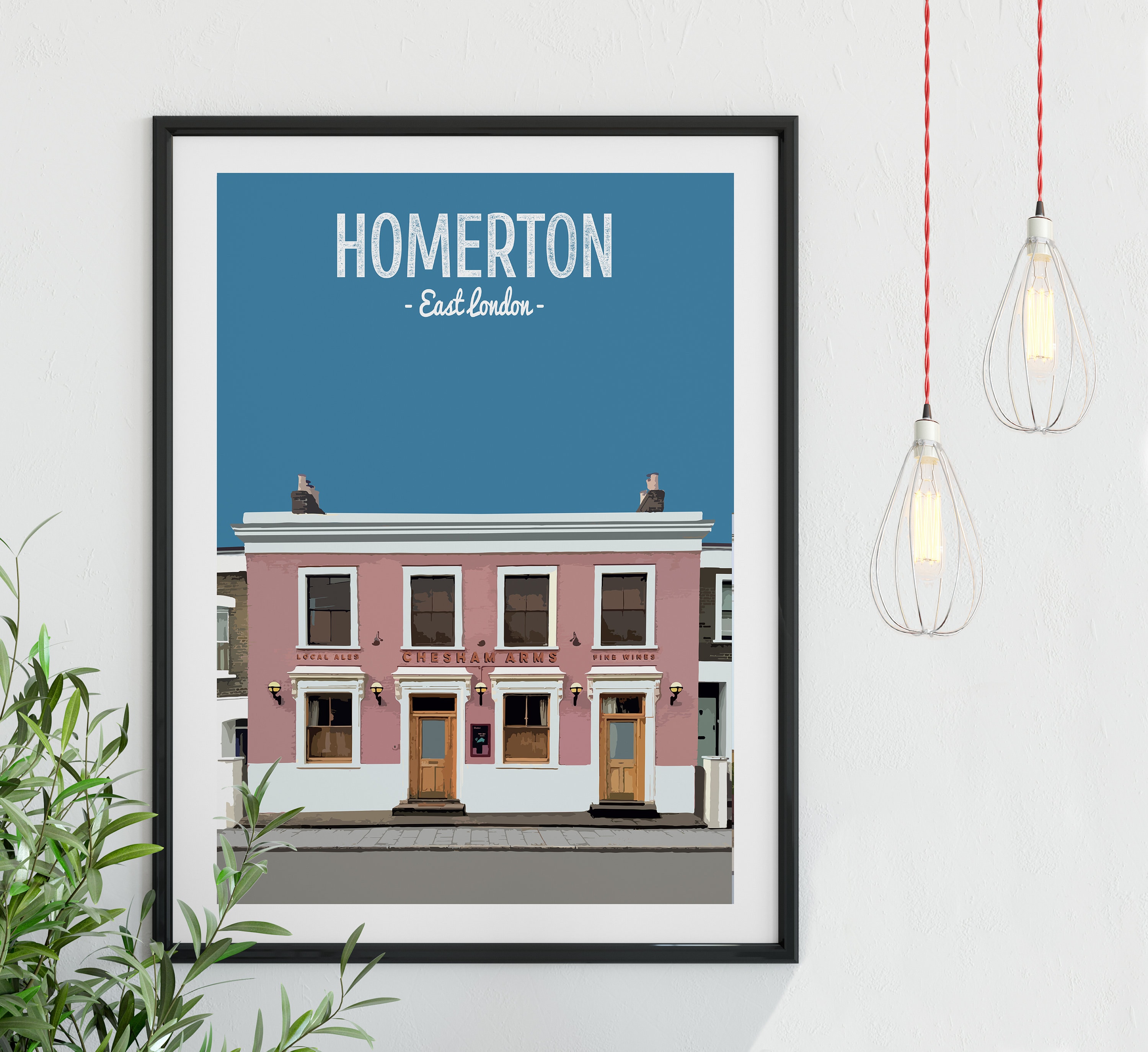 Prints The Plough Pub East London Print Hackney Print Poster Homerton