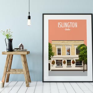 Islington Print, The Canonbury Tavern Print, The Canonbury Tavern, Canonbury Square