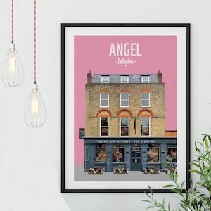 Angel Print Print, The Pig and Butcher, Islington Print, North London, Pub Print