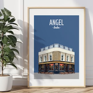 Angel Print Poster, The Regent Pub, Islington Print, North London, Pub Print