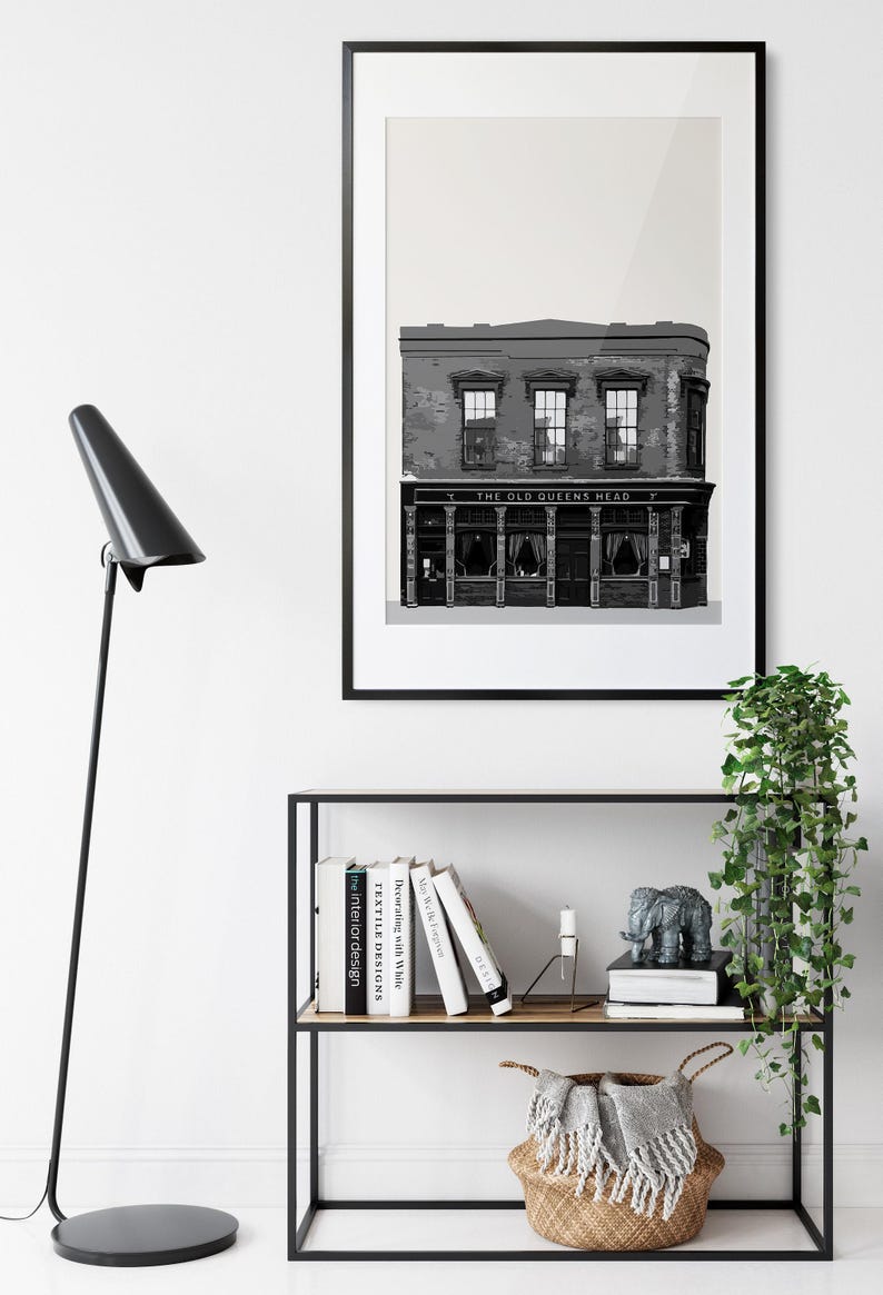 Angel print, The Old Queens Head, Islington Print, North London, Pub Print image 5
