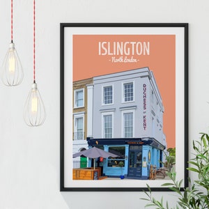 Islington Poster Print, The Duchess of Kent Pub, North London, British Pubs, English Pub image 4