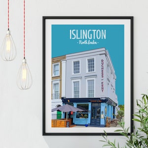 Islington Poster Print, The Duchess of Kent Pub, North London, British Pubs, English Pub image 3