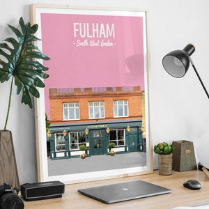 Fulham Print, The Crab Tree pub, London pub, South West London print