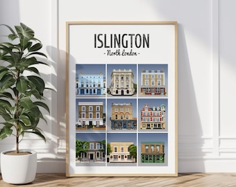 Islington Print, North London pubs print, Canonbury print, Highbury print