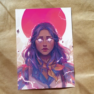 Imogen Temult Art Print - Critical Role -   A5 size (148 x 210mm, 5.8 x 8.3 inches) - Illustration