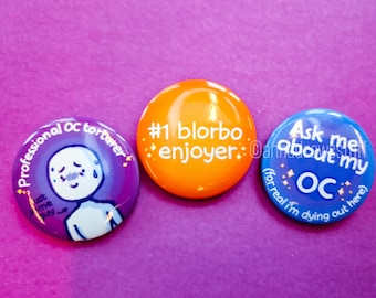 OC und Blorbo Buttons: Für Künstler und Künstler (38 mm)