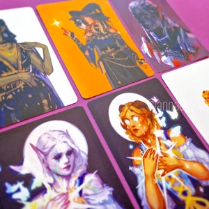Impressions d'art TTRPG OC - Cartes postales originales de personnages - Format A6 (105 x 148,5 mm, 4,1 x 5,8 pouces)
