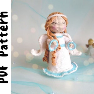 PDF Crocheted Angel pattern for Easter, Crochet toy patterns