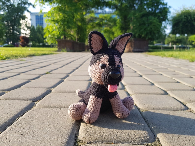 Crochet Pattern Dog German Shepherd, Amigurumi Crochet Dog Pattern, Stuffed toy, ENGLISH PDF, Soft toy pattern, Amigurumi patterns image 6