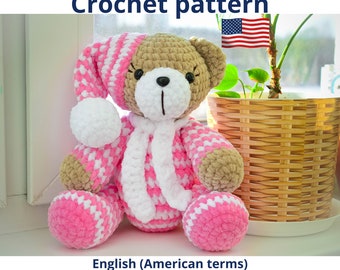 Bear crochet pattern - crochet animals - amigurumi pattern - Crochet patterns toys