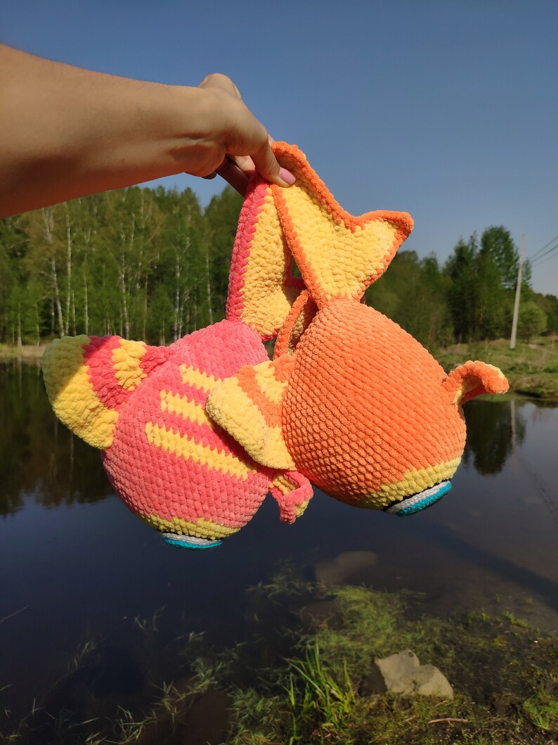 FISH CROCHET PATTERN, Amigurumi Cuddle Fish With Big Eyes, Plush Fish ...