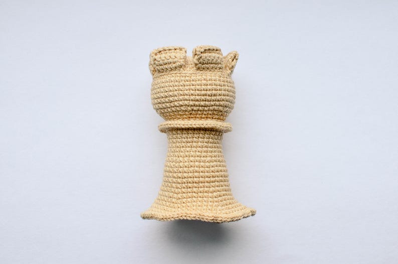 No Sew Chess Piece ROOK Crochet Pattern, Amigurumi Chess Piece ROOK ...
